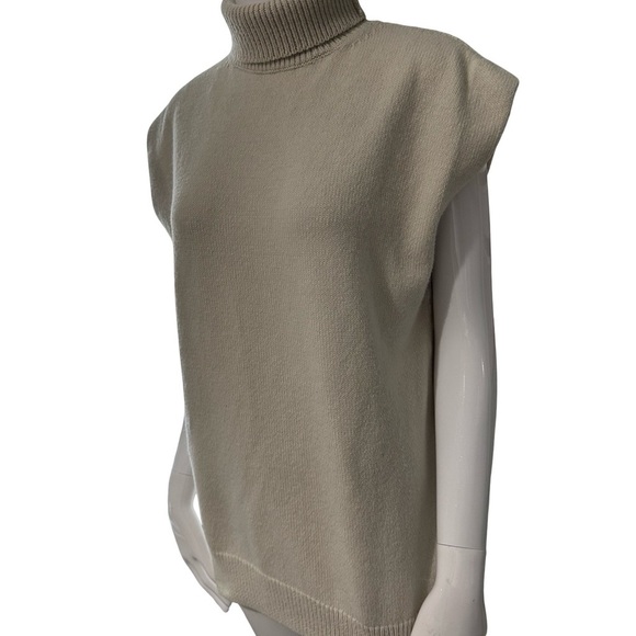 H&M Cream Short Sleeve Turtleneck - Picture 4 of 5